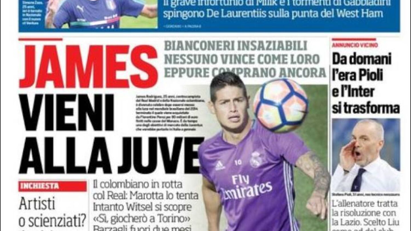 &iquest;James, a la Juventus?