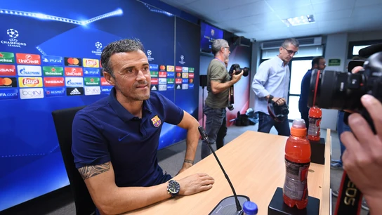 Luis Enrique en una rueda de prensa Luis Enrique en una rueda de prensa