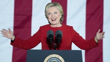 La candidata demócrata por la presidencia de Estados Unidos, Hillary Clinton