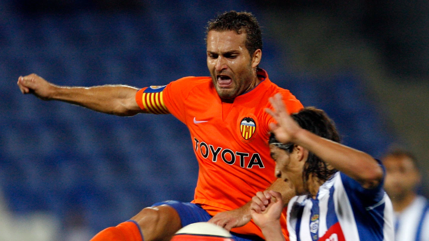 Baraja en un partido con el Valencia frente al Recreativo de Huelva Baraja en un partido con el Valencia frente al Recreativo de Huelva