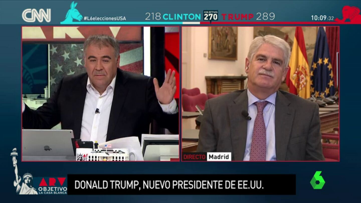 Frame 52.393036 de: Alfonso Dastis: "El &eacute;xito de Donald Trump se debe a su personalidad"