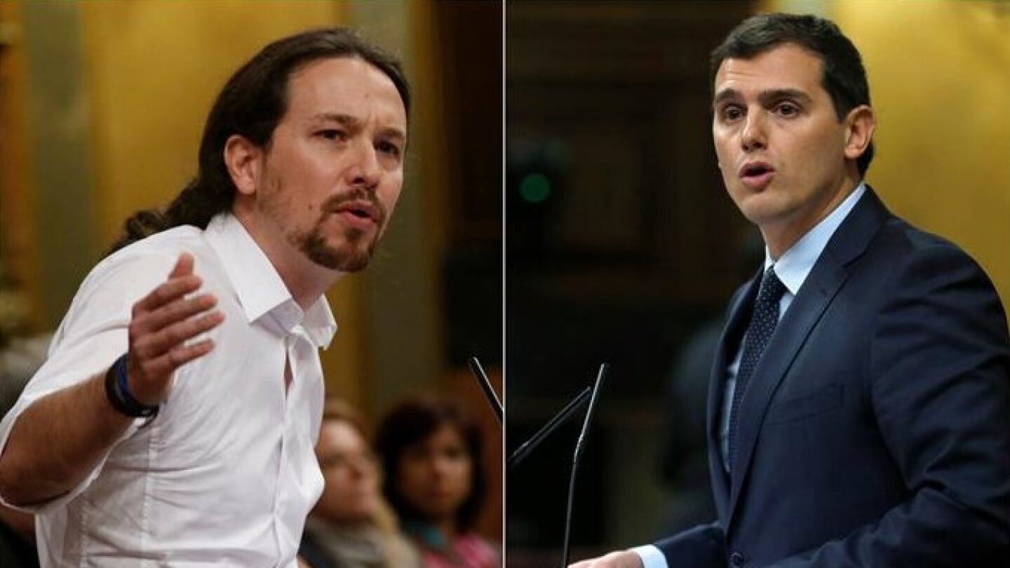 Pablo Iglesias y Albert Rivera