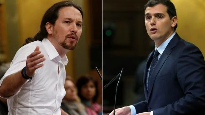 Pablo Iglesias y Albert Rivera