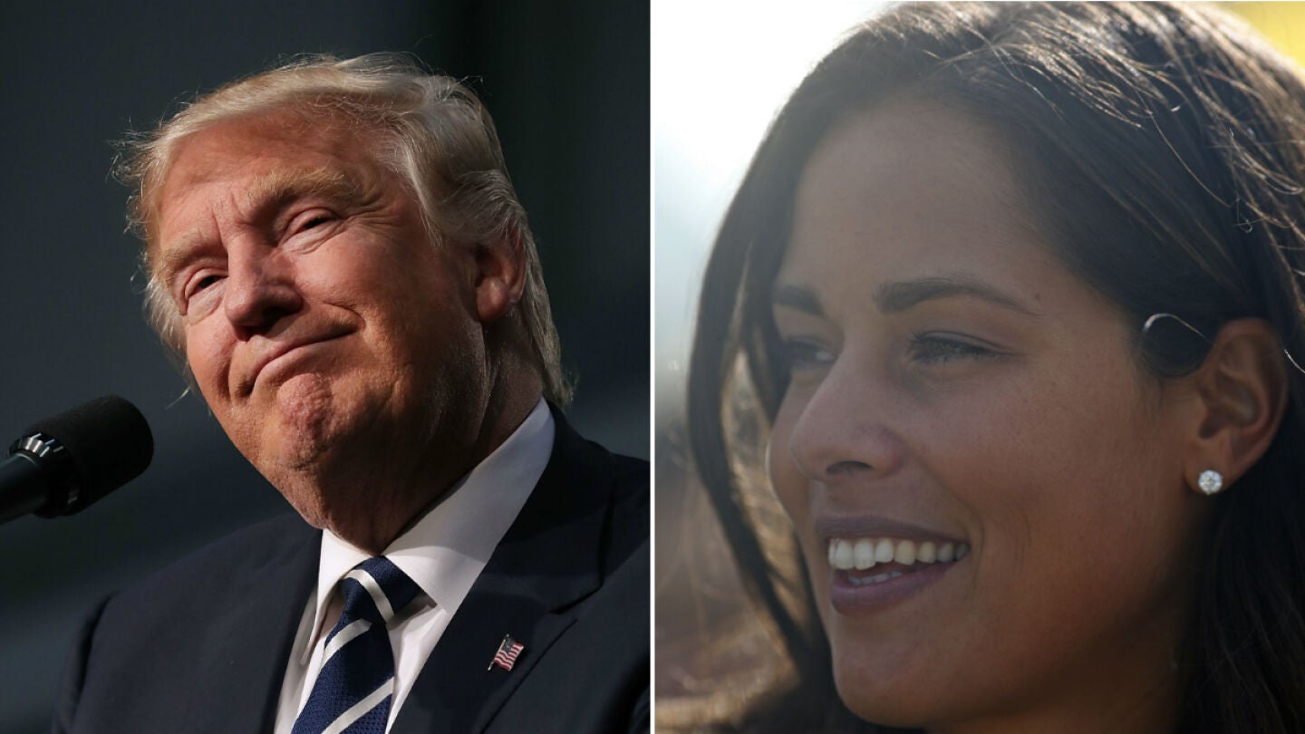 Donald Trump y Ana Ivanovic