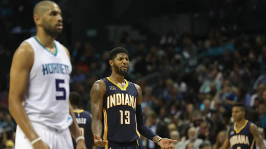 Paul George, en un partido de los Pacers Paul George, en un partido de los Pacers