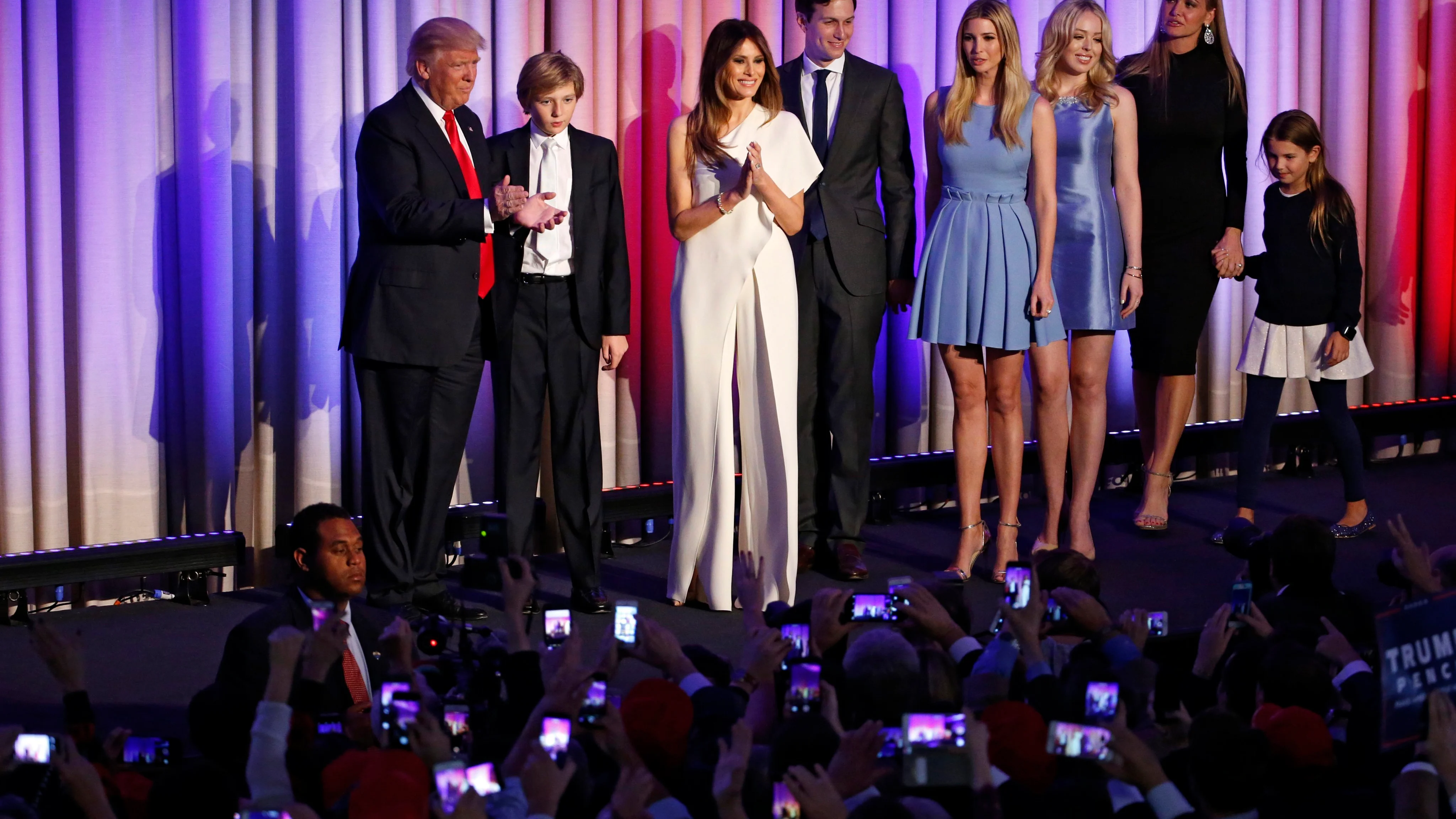 La familia Trump al completo La familia Trump al completo