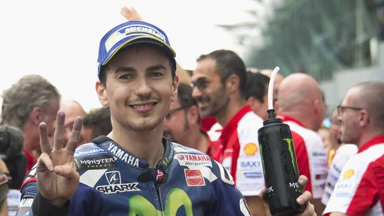 Jorge Lorenzo después de una carrera Jorge Lorenzo después de una carrera