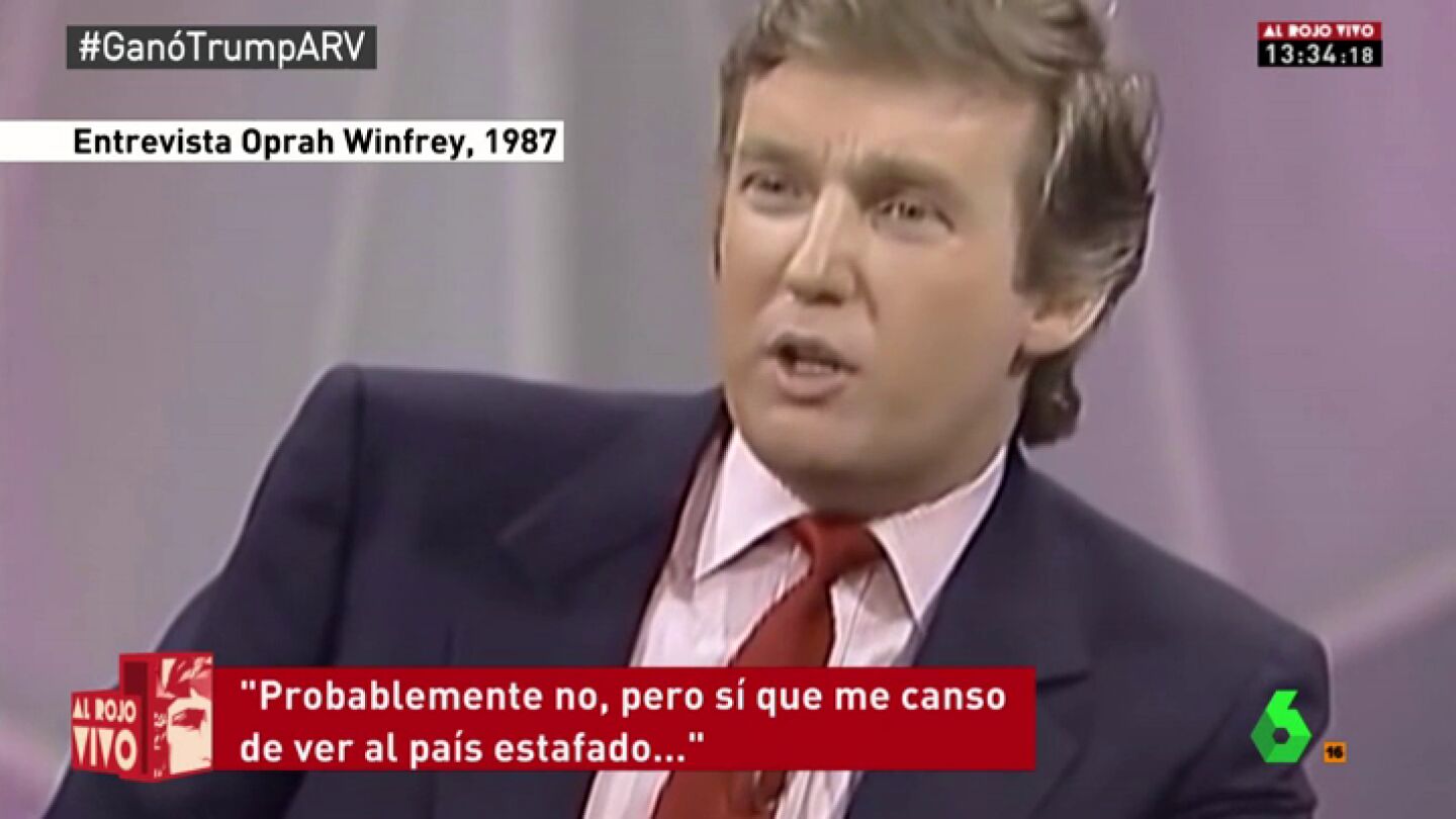 Frame 10.283313 de: As&iacute; respond&iacute;a Trump a Oprah Winfrey en 1987: "Si me presentara a las elecciones, ganar&iacute;a"