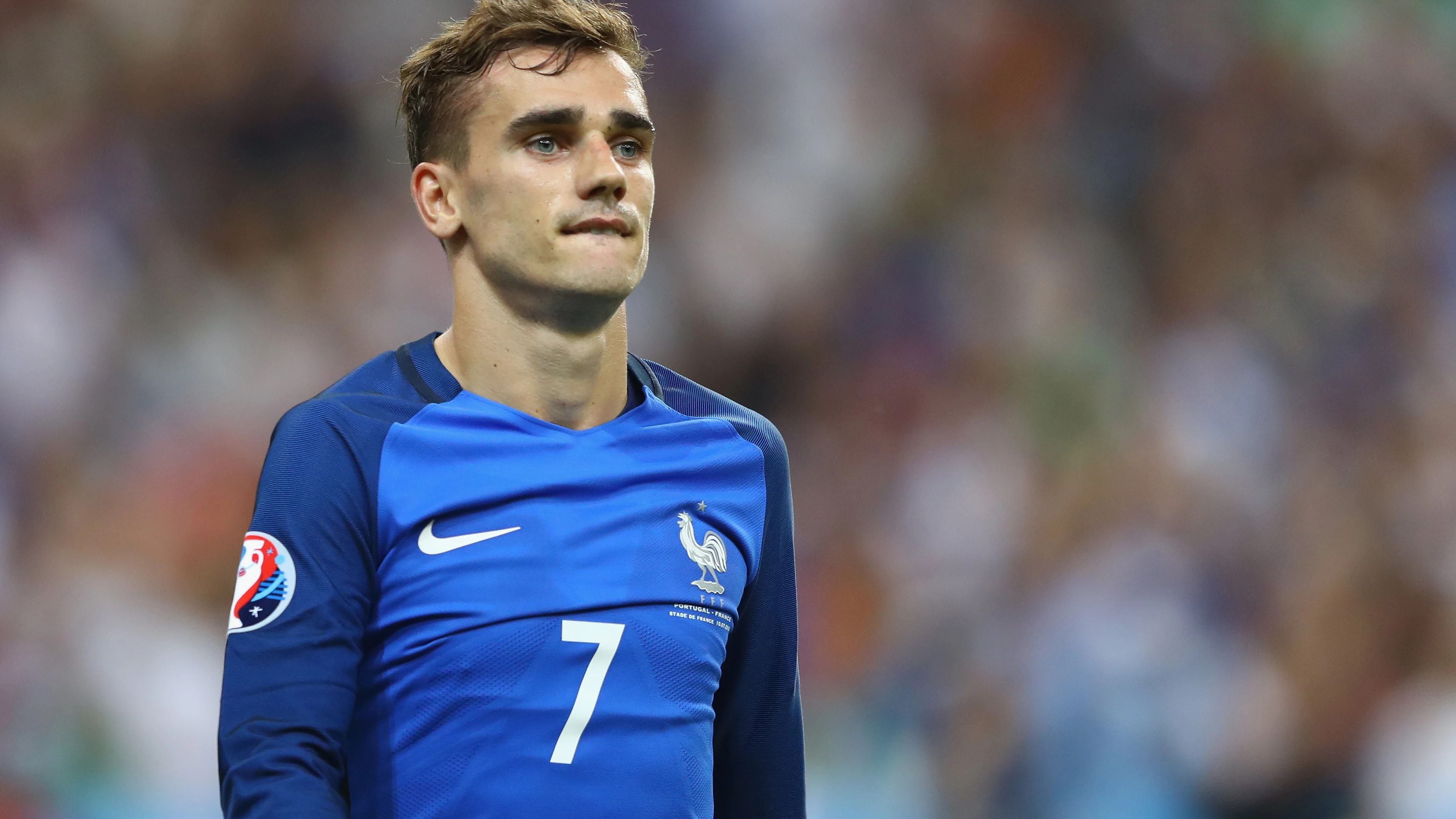 Griezmann en un partido con la selecci&oacute;n francesa