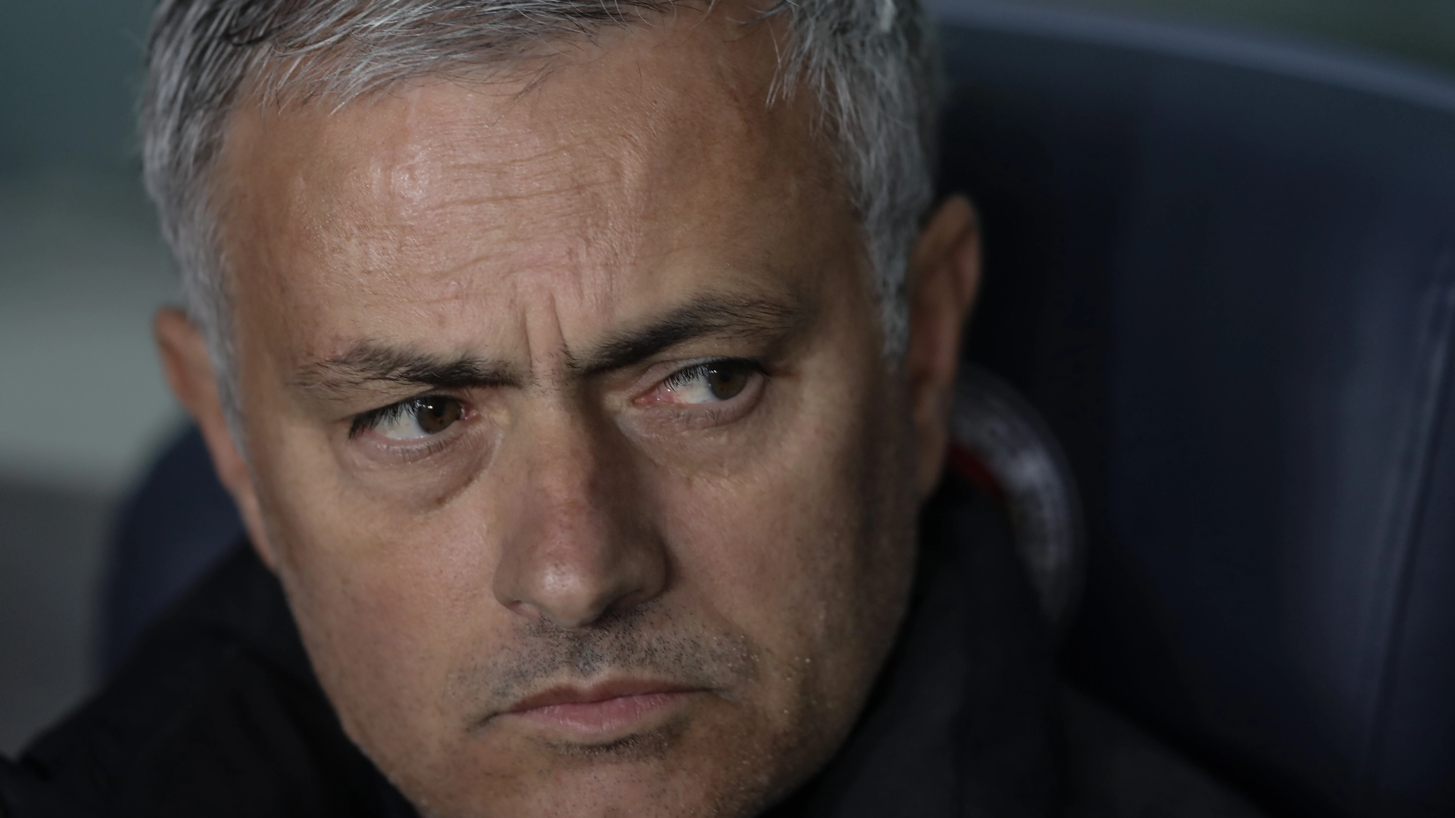 José Mourinho, durante un partido del Manchester United José Mourinho, durante un partido del Manchester United