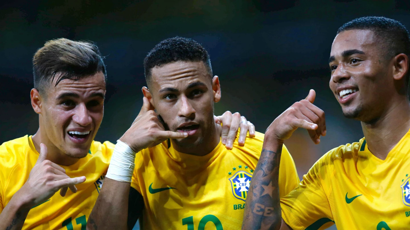 Brasil celebra un gol Brasil celebra un gol