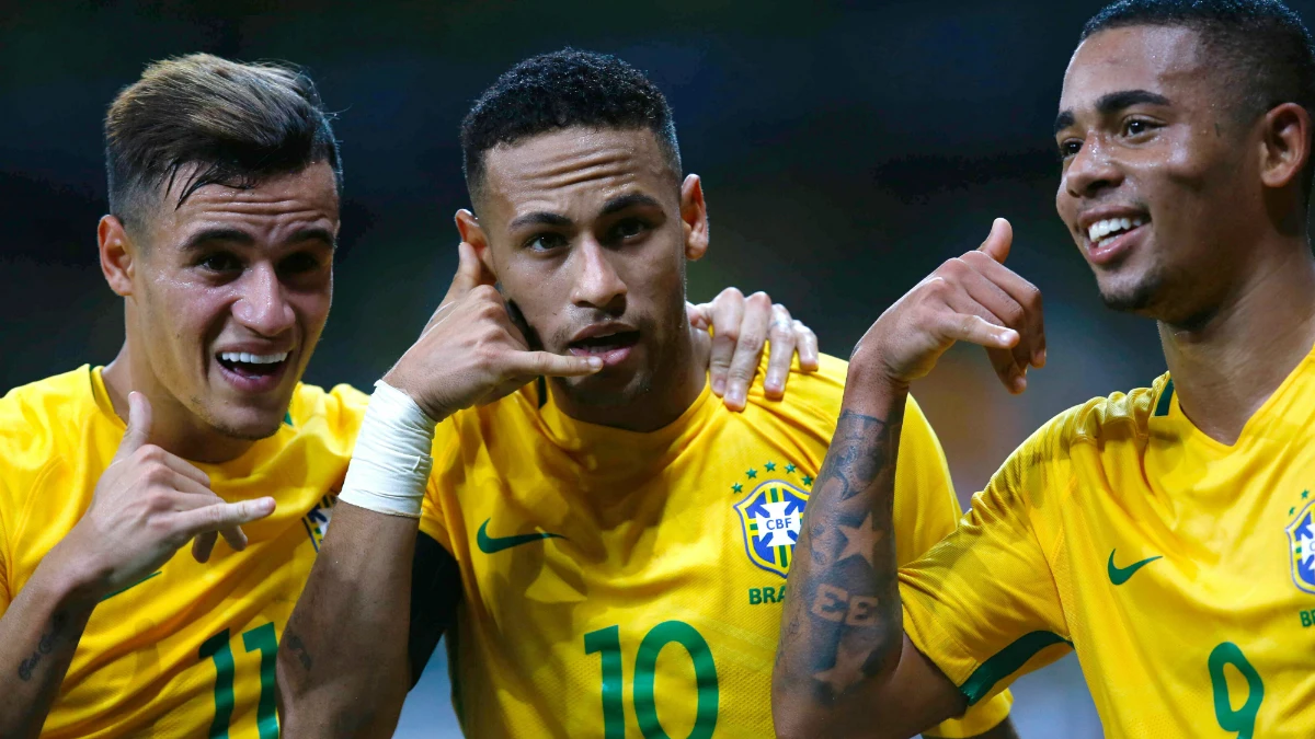 Brasil celebra un gol