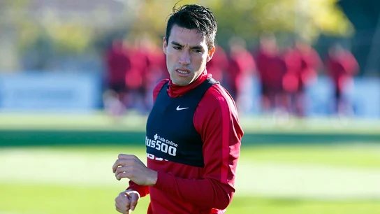 Nico Gaitán, en un entrenamiento Nico Gaitán, en un entrenamiento