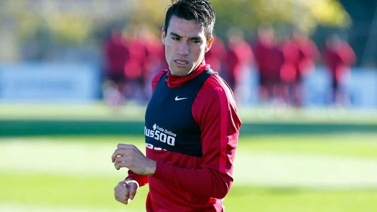 Nico Gaitán, en un entrenamiento