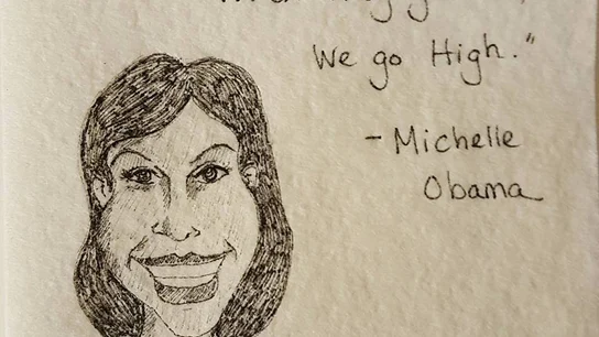 Servilleta de Michelle Obama Servilleta de Michelle Obama