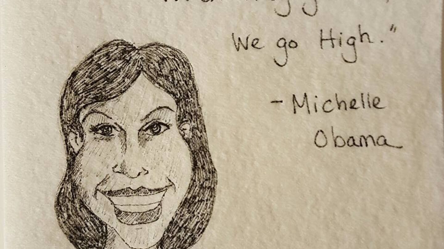 Servilleta de Michelle Obama