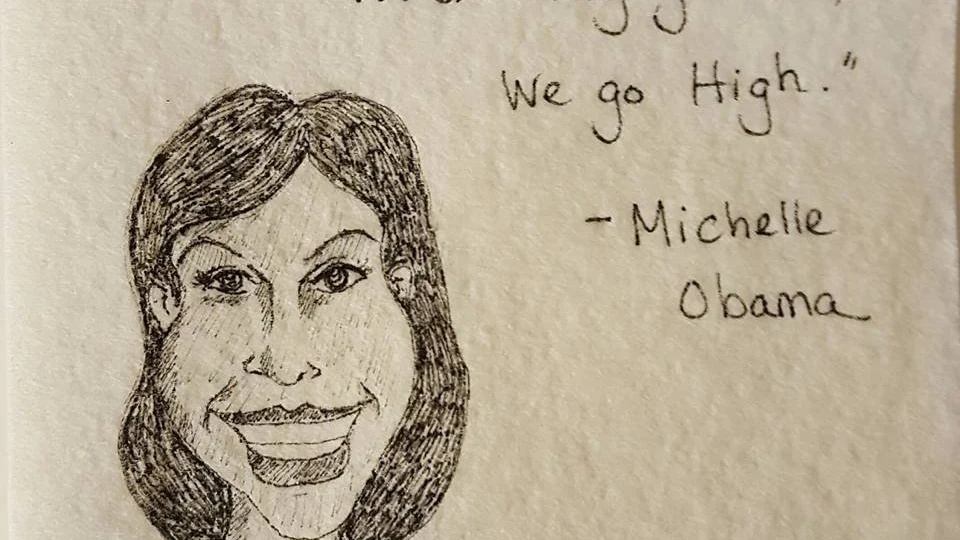 Servilleta de Michelle Obama