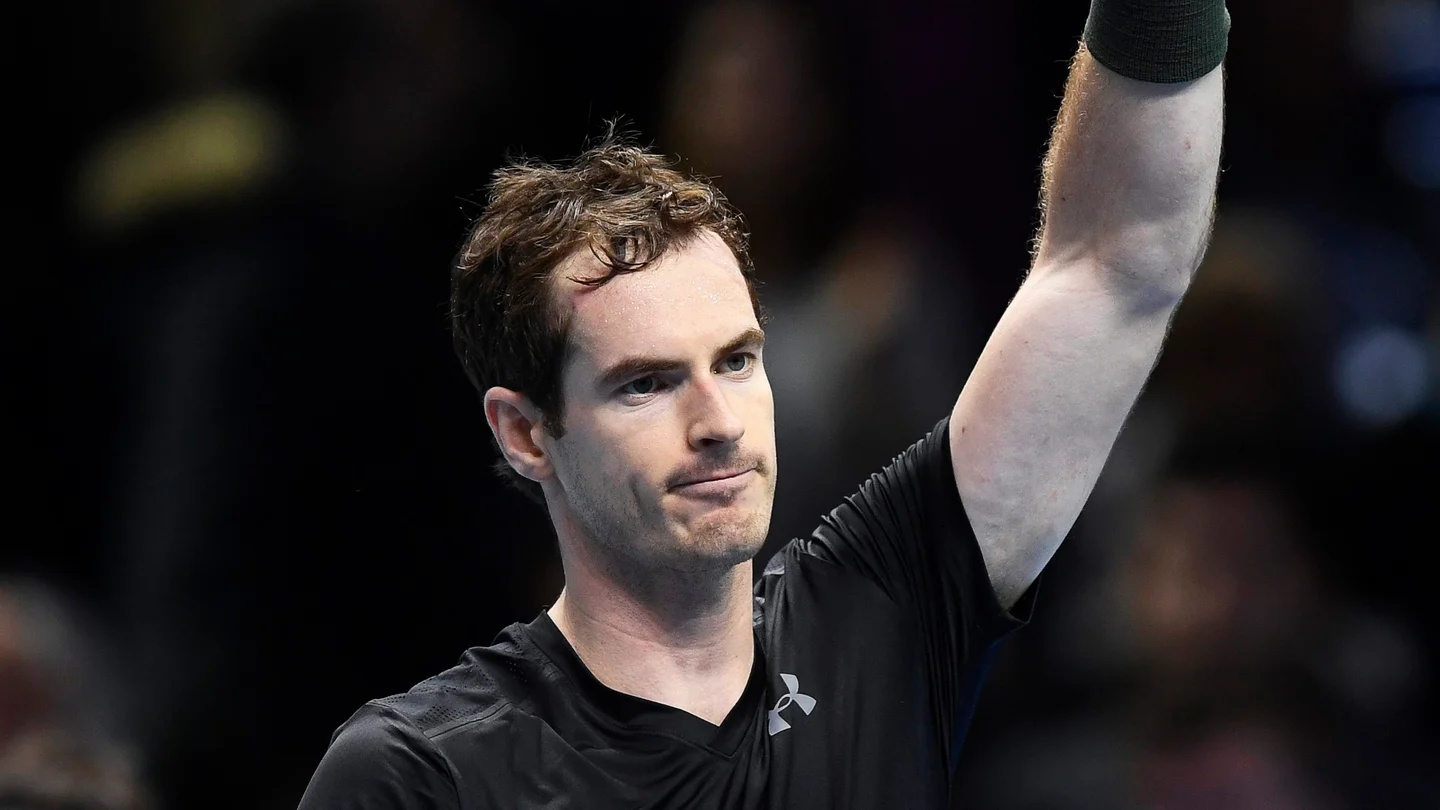 Andy Murray celebra su victoria ante el japonés Kei Nishikori Andy Murray celebra su victoria ante el japonés Kei Nishikori