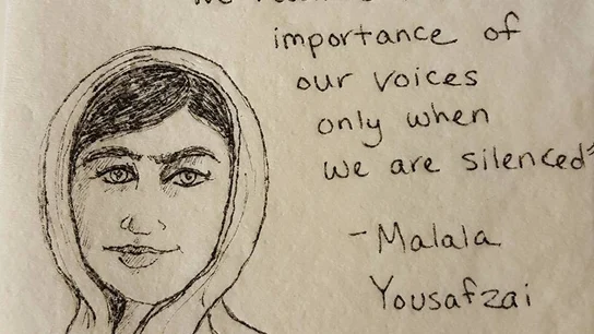 Servilleta de Malala Yousafzai Servilleta de Malala Yousafzai