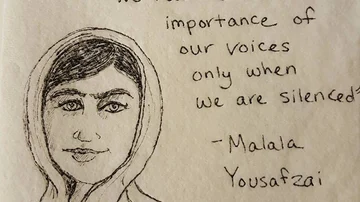 Servilleta de Malala Yousafzai