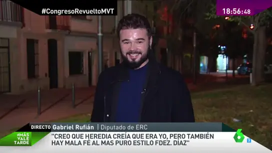 Gabriel Rufián en Más Vale Tarde Gabriel Rufián en Más Vale Tarde