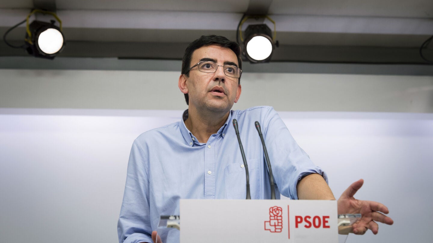 Mario Jim&eacute;nez, portavoz de la gestora del PSOE