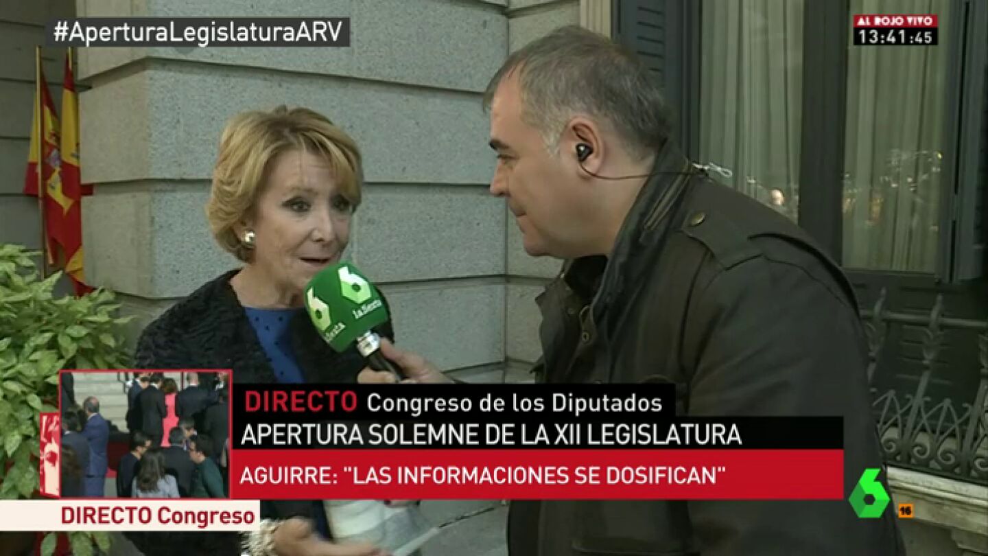 Frame 106.965605 de: Ferreras y Esperanza Aguirre, cara a cara en el Congreso: "Ya s&eacute; que a usted le gusta ser m&aacute;s importante que Rajoy"