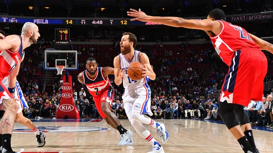 Sergio Rodríguez, en acción ante los Sixers Sergio Rodríguez, en acción ante los Sixers