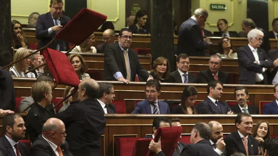Colocan sillas en el Congreso por la falta de espacio en la apertura de legislatura Colocan sillas en el Congreso por la falta de espacio en la apertura de legislatura