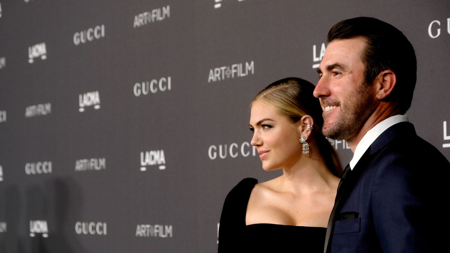 Kate Upton junto a su novio Justin Verlander