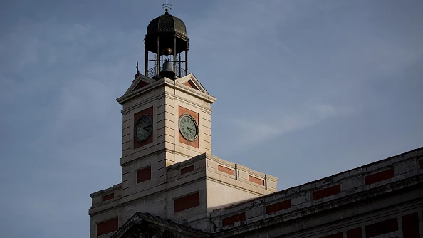 El reloj de la Puerta del Sol de Madrid