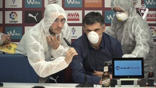 Mendilibar, evacuado de rueda de prensa Mendilibar, evacuado de rueda de prensa