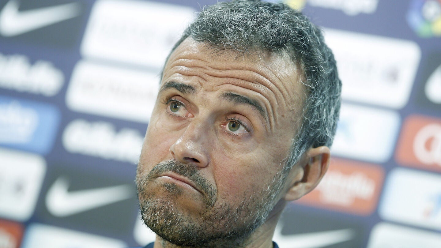 Luis Enrique, en rueda de prensa