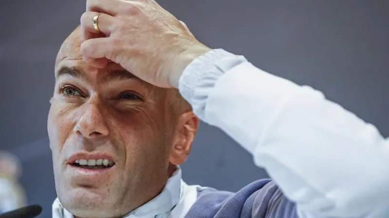 Zidane, en rueda de prensa Zidane, en rueda de prensa