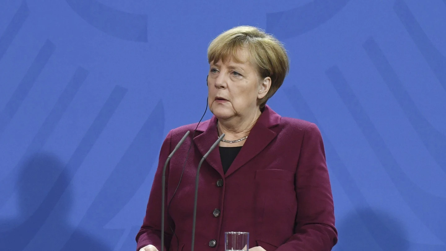 Angela Merkel en rueda de prensa Angela Merkel en rueda de prensa