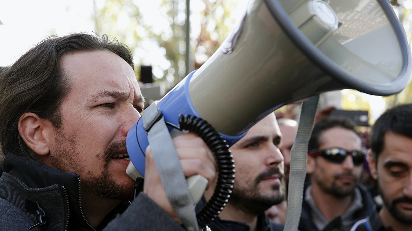 Pablo Iglesias en la marcha Pablo Iglesias en la marcha