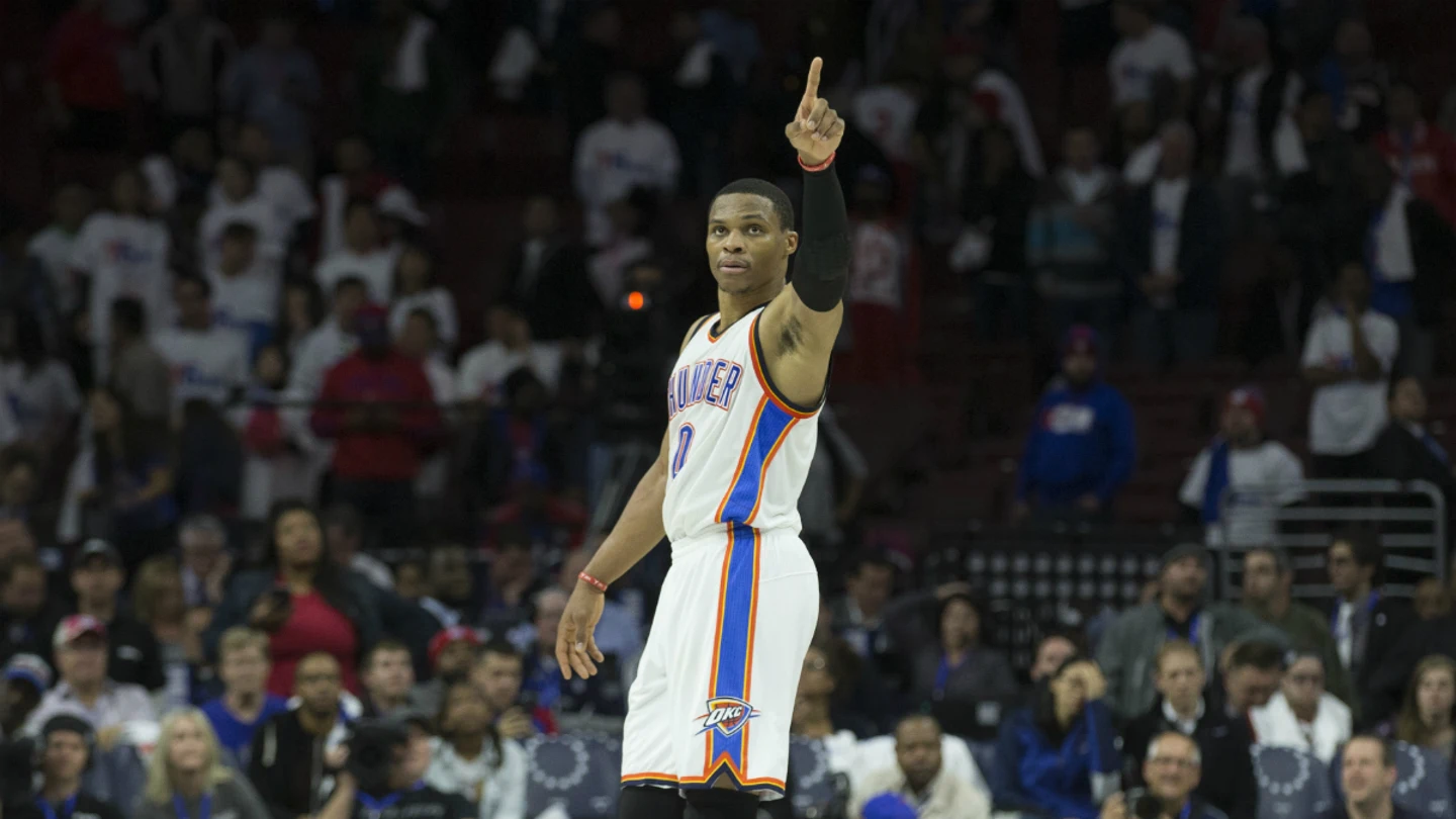 Westbrook, en un partido con los Thunder Westbrook, en un partido con los Thunder