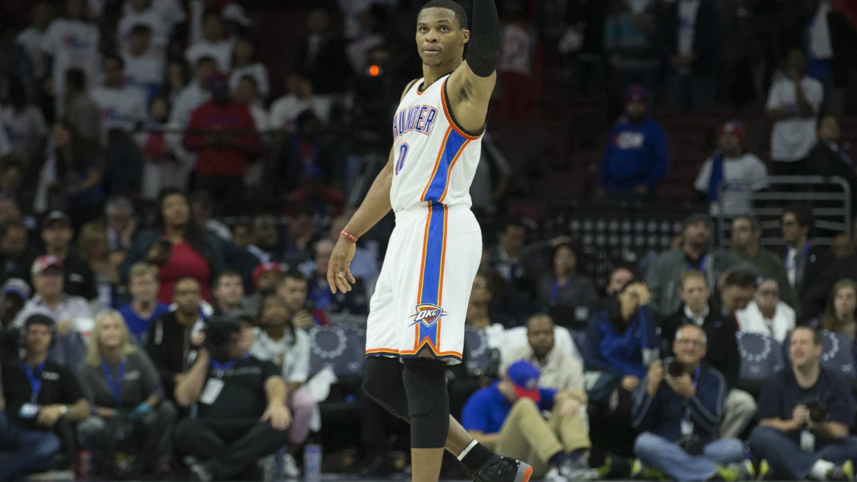 Westbrook, en un partido con los Thunder