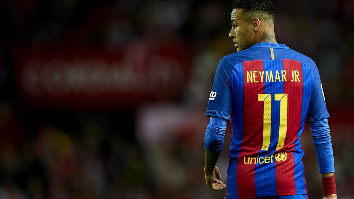 Neymar, con el Barcelona