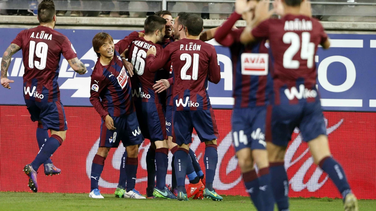El Eibar celebra un gol El Eibar celebra un gol