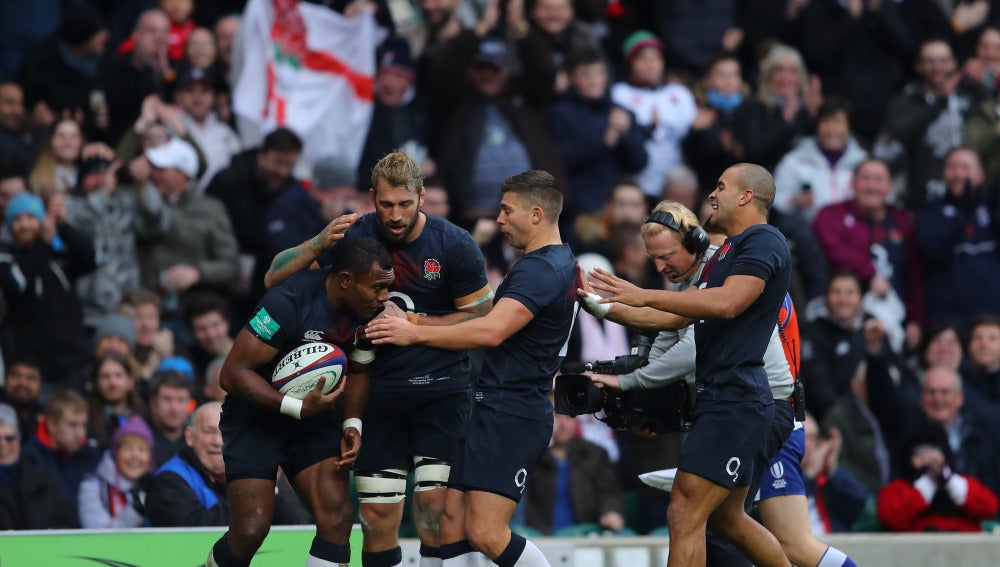 Inglaterra celebra un ensayo ante Fiji