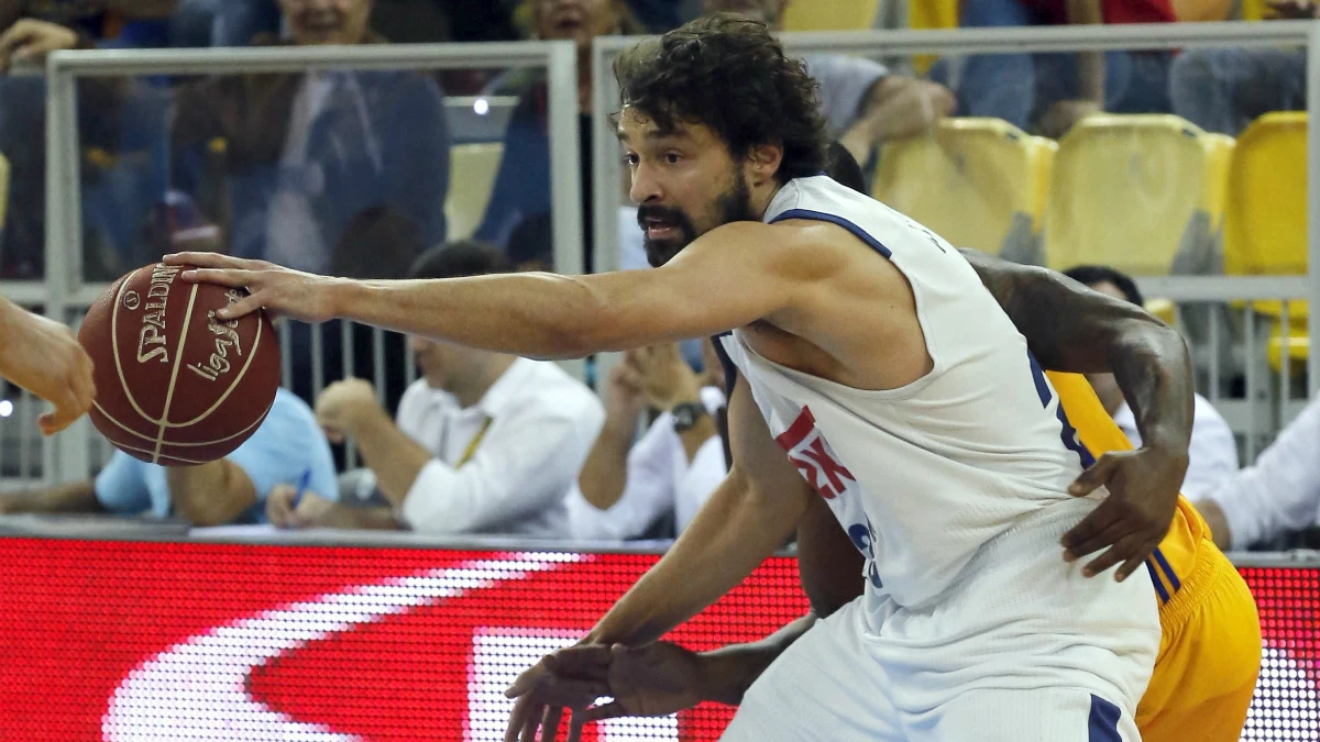 Sergio Llull, en un partido con el Real Madrid