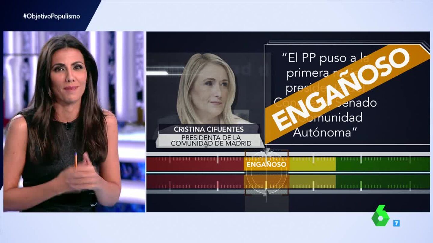 Prueba de verificaci&oacute;n a Cristina Cifuentes