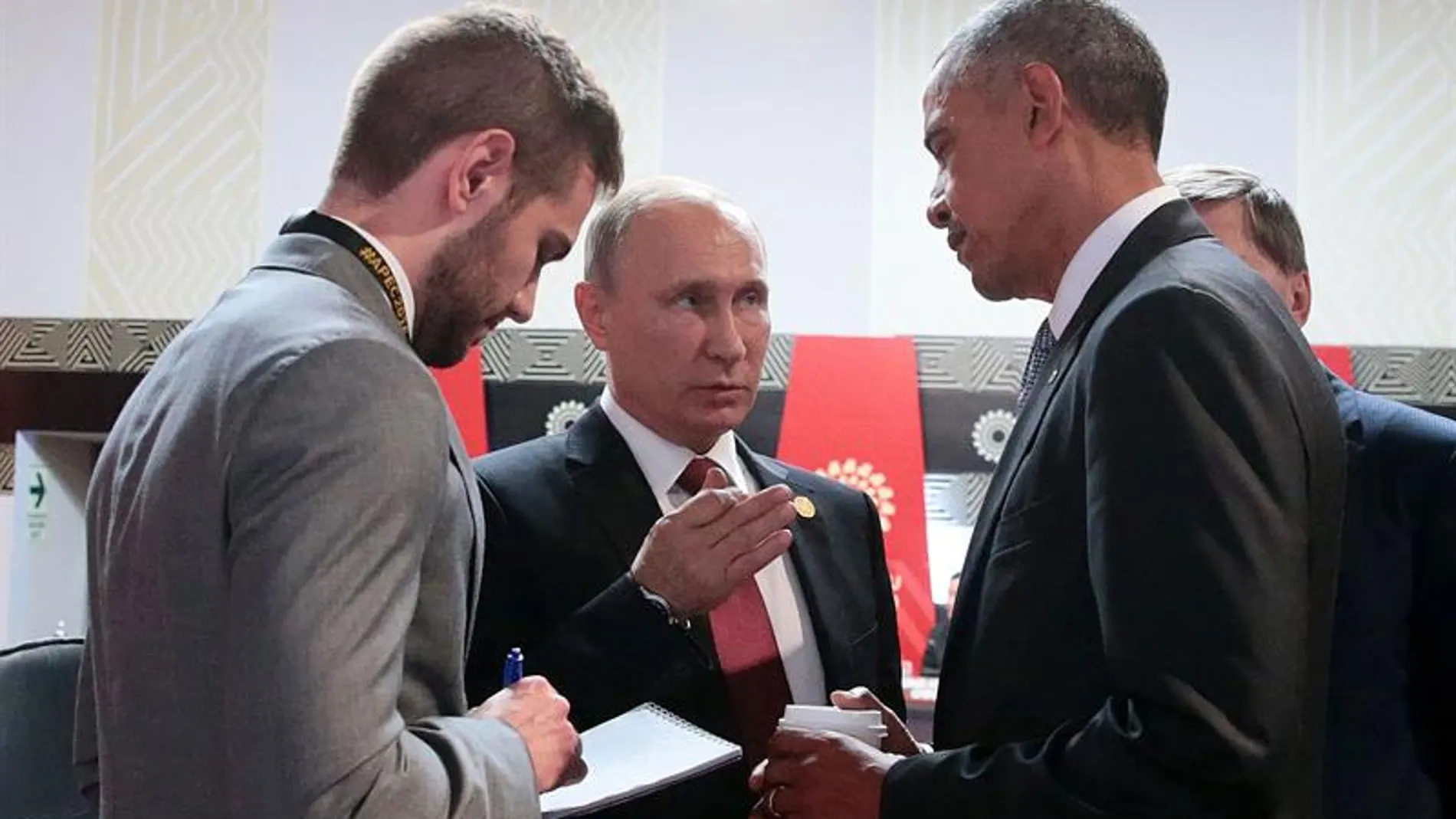 Barack Obama se reúne con Vladimir Putin 