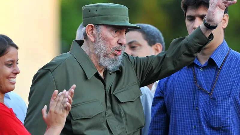 Fidel Castro, durante una comparecencia pública