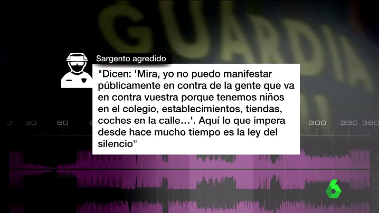 Frame 97.072741 de: "Aqu&iacute; impera desde hace tiempo la ley del silencio", el testimonio de uno de los agentes agredidos en Alsasua