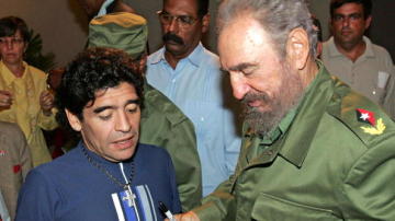 Maradona y Fidel Castro, juntos en Cuba