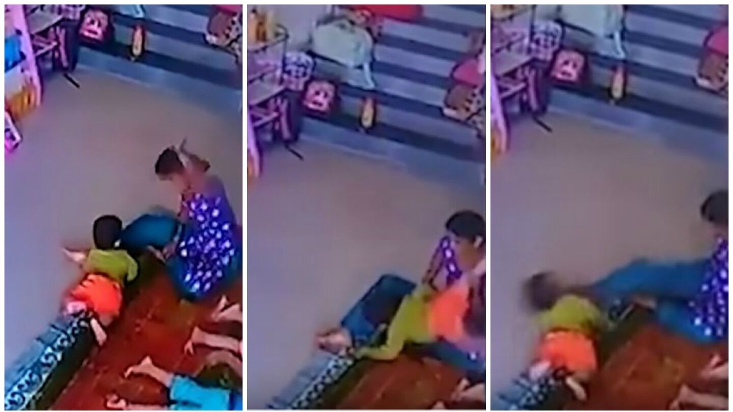 Una cuidadora de una guarder&iacute;a maltrata a una beb&eacute; de nueve meses