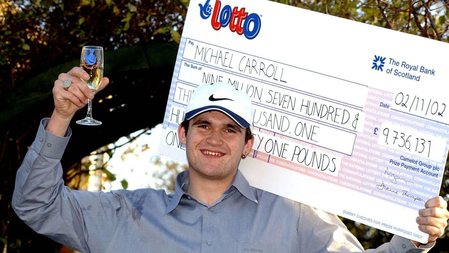 Mickey Caroll tras ganar la loteria