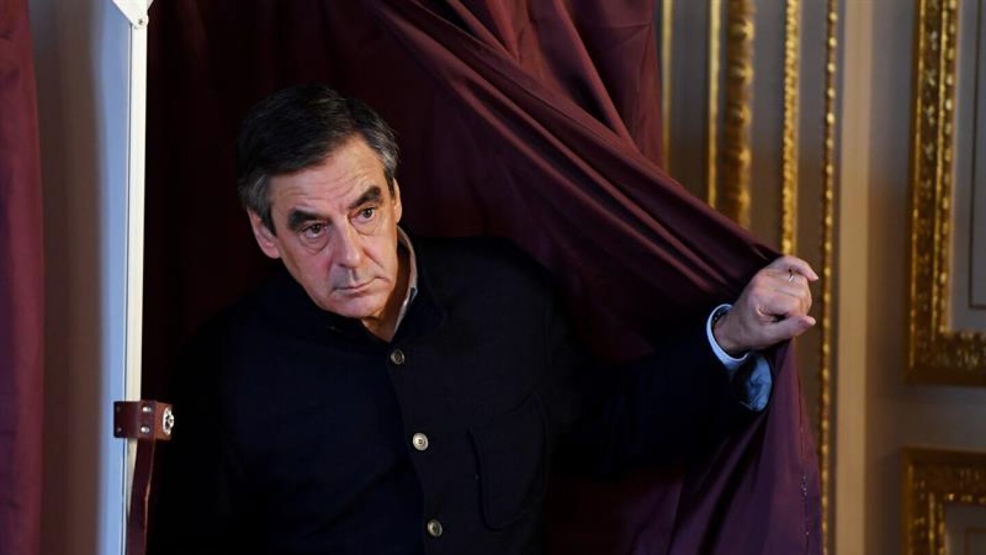 Fran&ccedil;ois Fillon, despu&eacute;s de votar